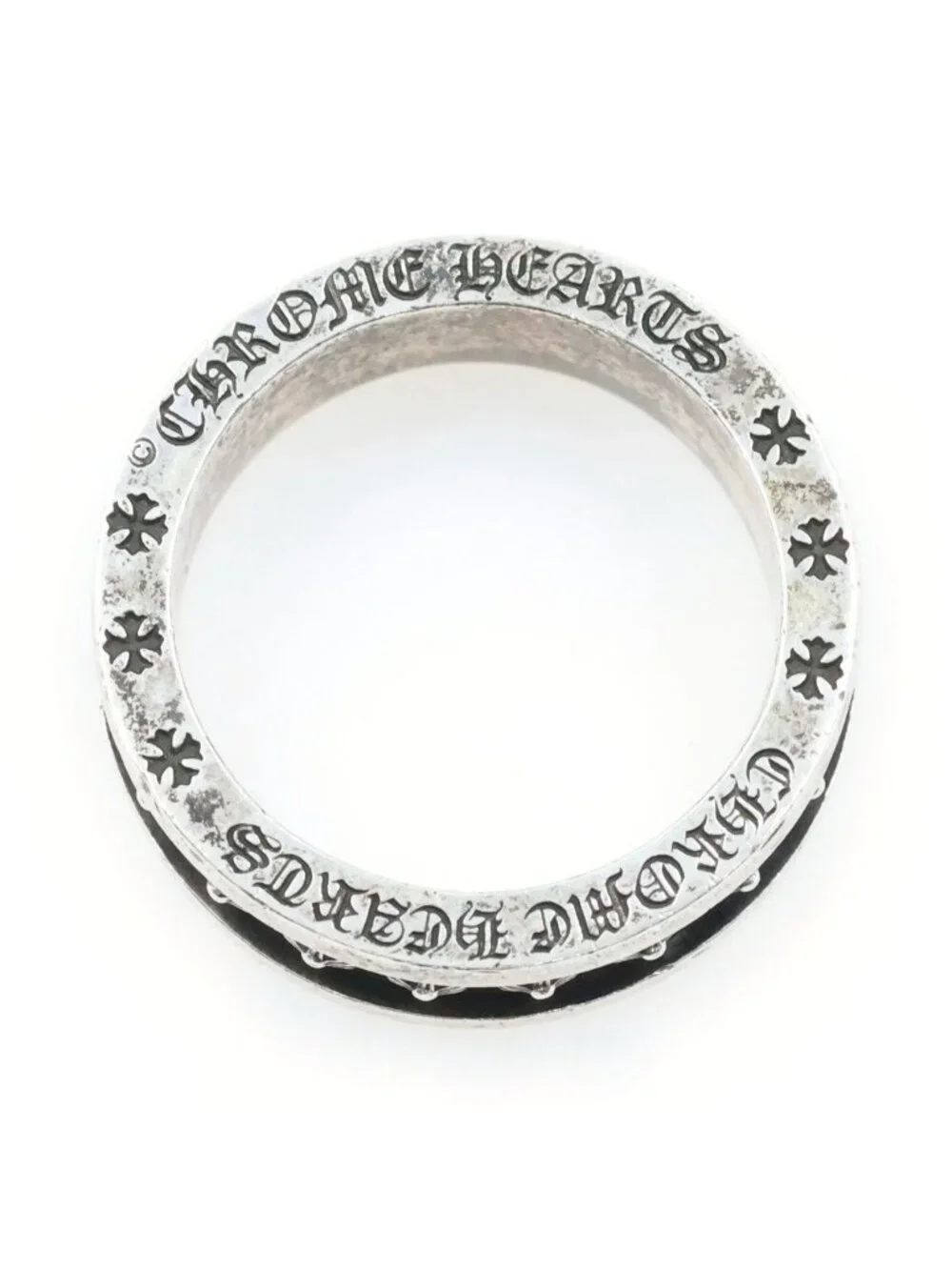 Chrome Hearts Mini CH Plus Ring Silver